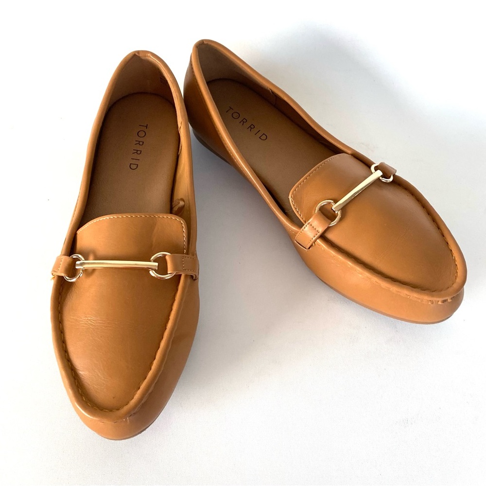 torrid Tan Gold-Accent Loafers